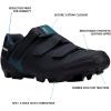 SHIMANO SH-XC100 Indoor and Outdoor Cycling Performance Shoe(Black)