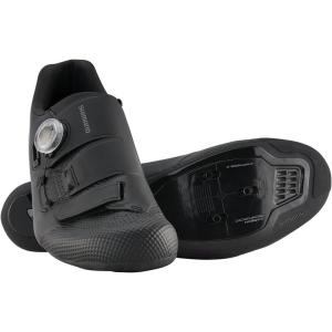 SHIMANO SH-RC502 Lightweight Men’s Road Cycling Shoe Packed with Pro Features(Black)