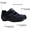 SHIMANO SH-RC100W Feature-Packed Entry Level Road Shoe(Black)